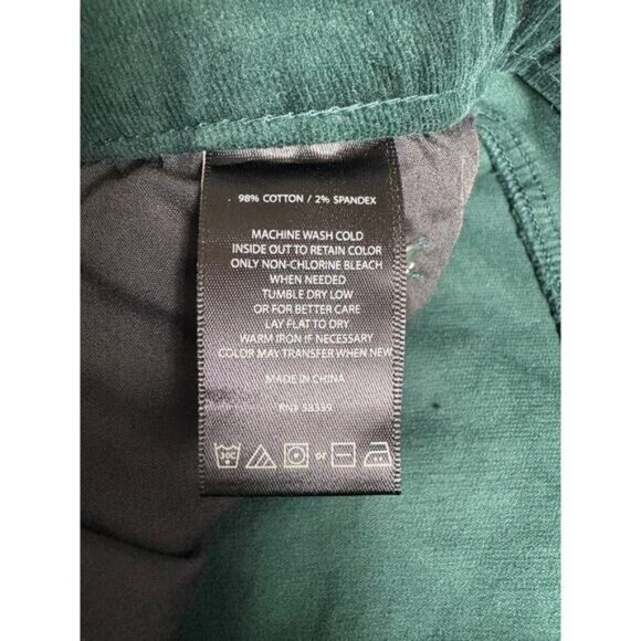 Kut From The Kloth Catherine Boyfriend Emerald Green Corduroy Jeans Sz 16 NWT - Picture 5 of 12